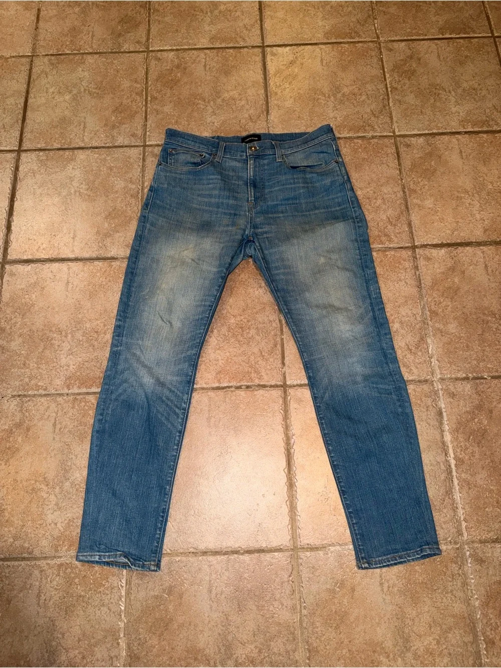 J. Crew Men's Light Blue Straight-Leg Jeans